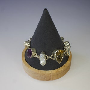 Handmade silver bangle from Nepal, sterling silver