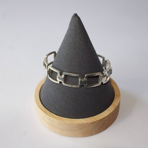 Handmade silver bangle from Nepal, sterling silver