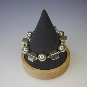 Handmade silver bangle from Nepal, sterling silver