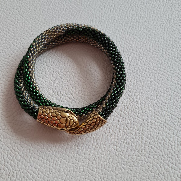 Roncailles Schlangenarmband 2 reihig