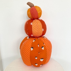 PDF Pumpkin Sewing Pattern | ENGLISH | Home Decor | Autumn | Fabric Pumpkins | 3 Sizes Tamplate | Step By Step Tutorial Instant Download