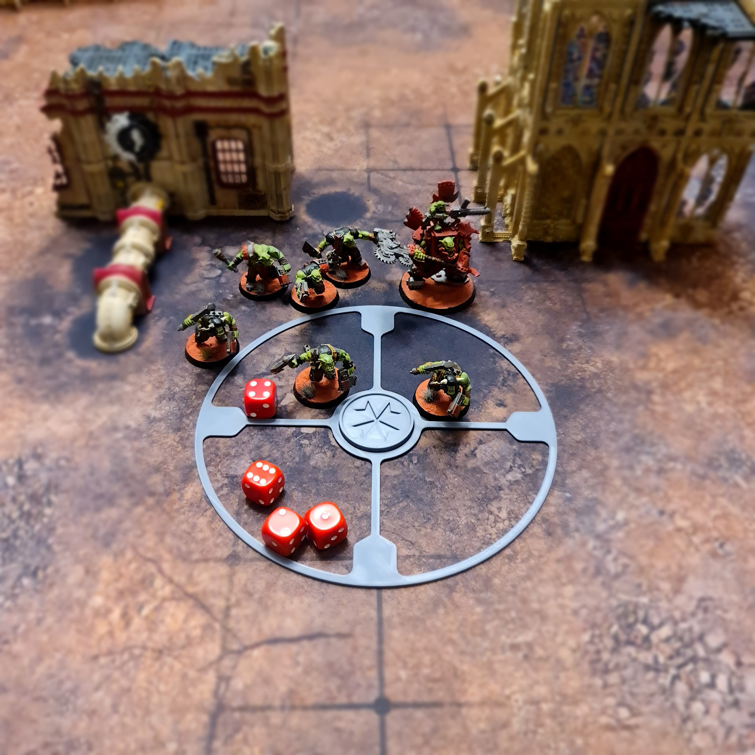 Warhammer 40k Objective Marker Radius Game Set Combat Gauge Etsy