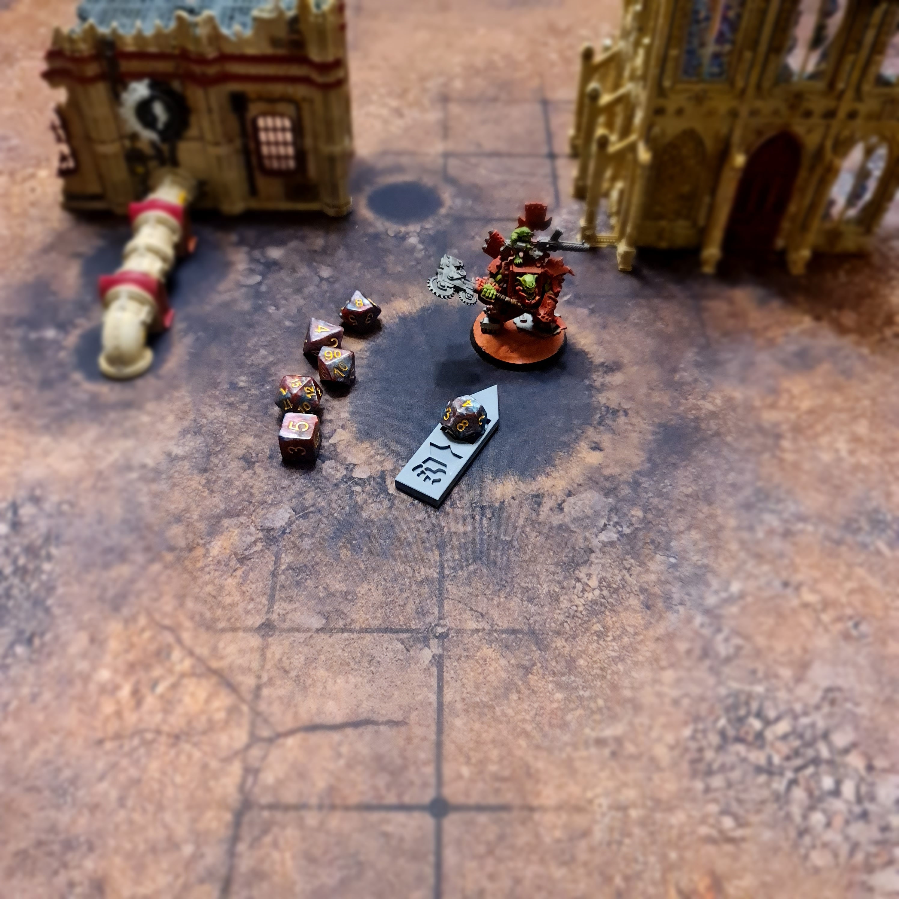 Warhammer 40k Objective Marker Radius Game Set Combat Gauge Wound Tracker Objective Marker Game