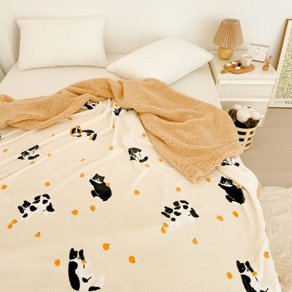 Super Soft and Thick Fleece Winter Warm Blanketfluffy Sofa 