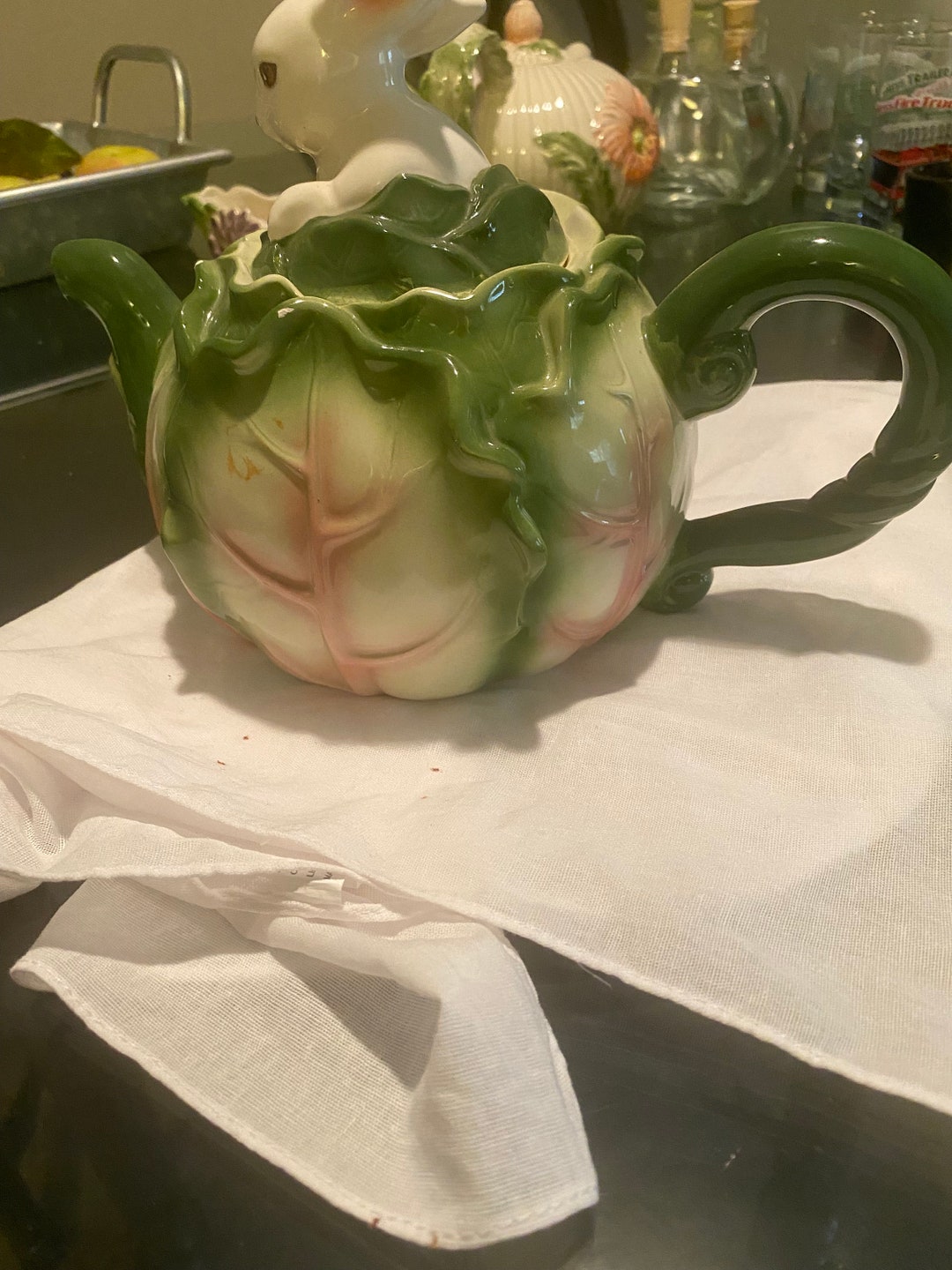 Bunny Cabbage Teapot/coffee Pot, Etsy