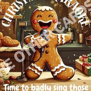 Invito Karaoke di Natale, invito di Natale, invito digitale, serata Karaoke, Buon Natale, invito