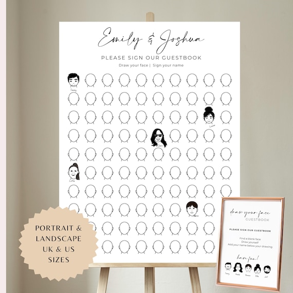 Draw-Your-Face Guestbook