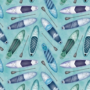 Paddleboard seamless pattern digital file, Paddle board Design, Seamless Pattern, Sportswear, sport, Non-Exclusive, Ocean background