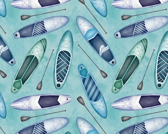 Paddleboard seamless pattern digital file, Paddle board Design, Seamless Pattern, Sportswear, sport, Non-Exclusive, Ocean background