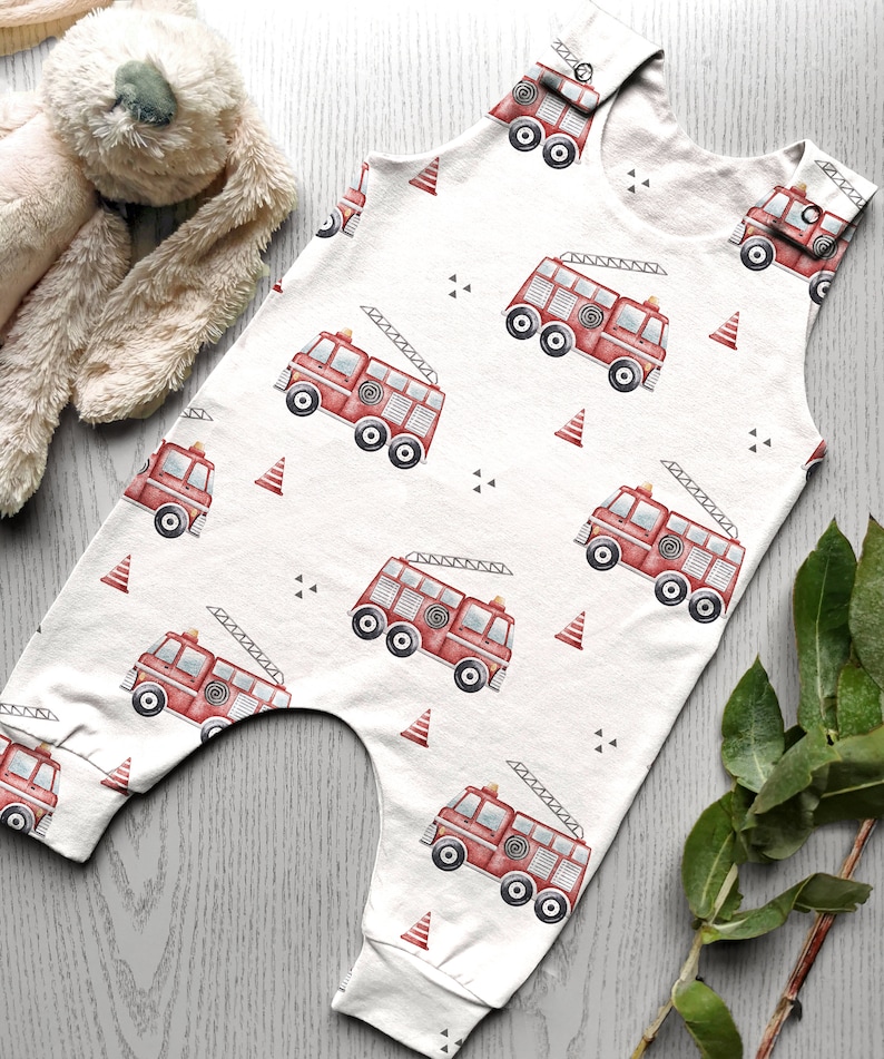 Fire Engine Pattern Material Fire Engine Seamless Pattern Digital Download, Fire Fabric Design ...