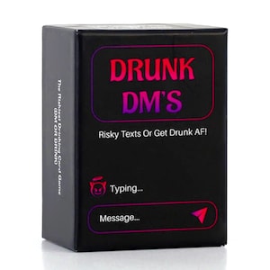 Drunk Dm ist | Das Risiöseste Party Trink Kartenspiel Voller verrückter Direkter Botschaften und Trinken | Perfekt für Uni-Studenten, Partys & mehr!