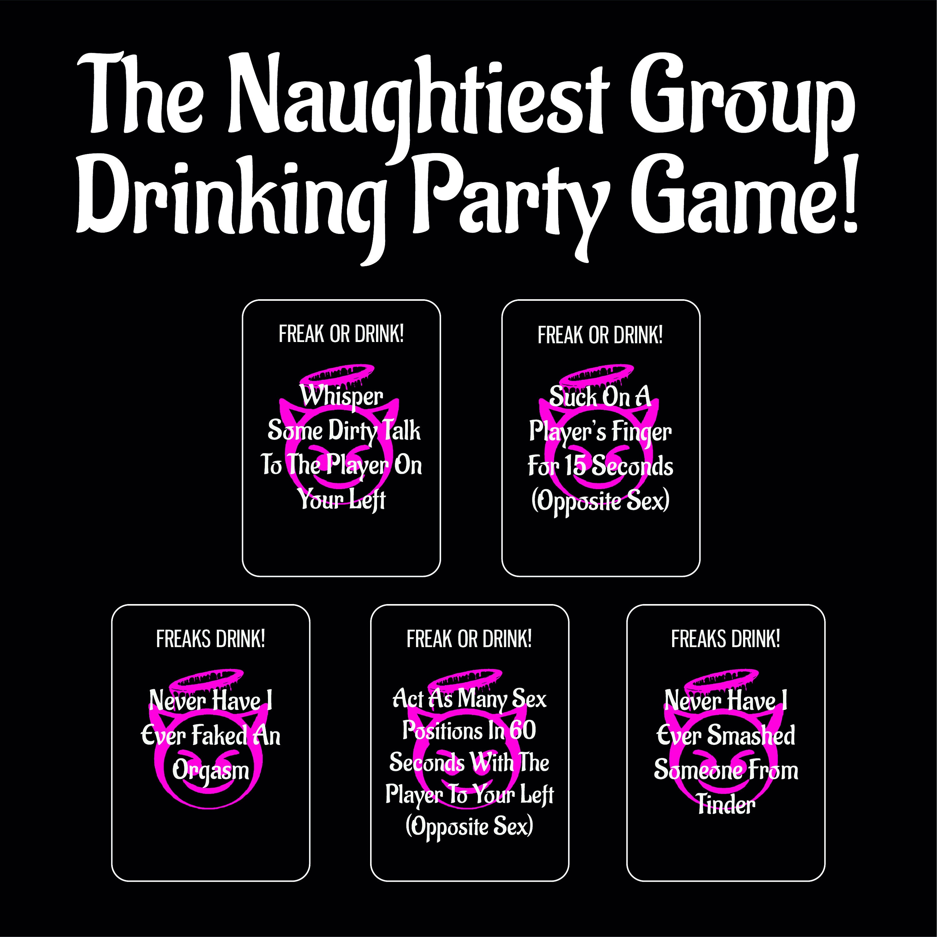 Freak Or Drink The Naughtiest Group Adult Drinking Game For Etsy