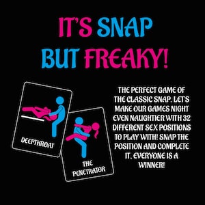 Freak Or Drink | Printable Couples Sex Snap | The Ultimate Sex Position Drinking Card Game