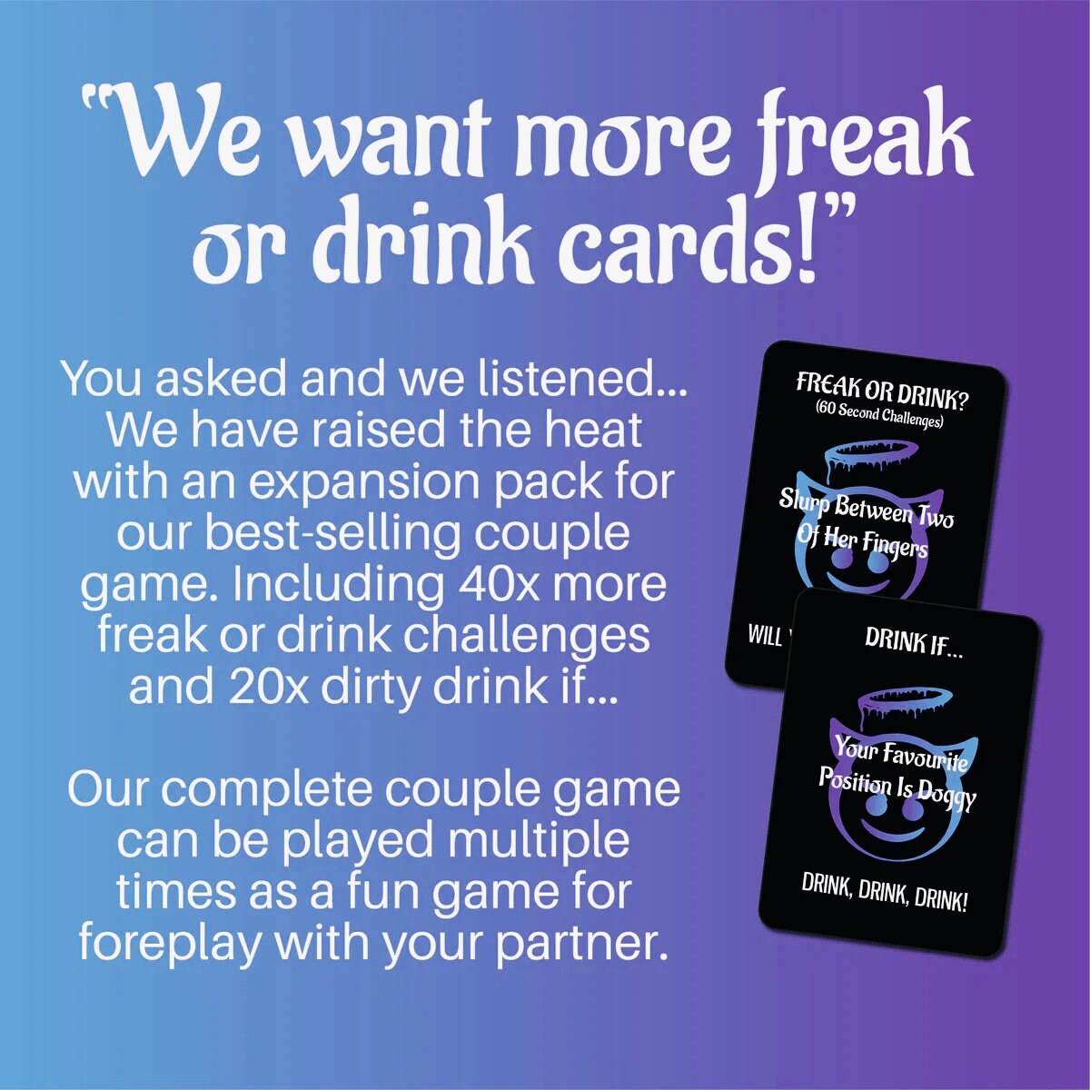 Freak or Drink Couple Edition – Shut Up and Take my MONEY