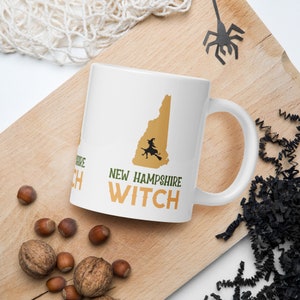 NEW-HAMPSHIRE WITCH Becher,New Hampshire Halloween Geschenk,New Hampshire Kaffeebecher,New Hampshire Hexe Geburtstagsgeschenk,Halloween Hexe Kaffeebecher