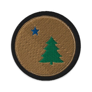 Maine 1901 Originele Vlag Geborduurde patch, 1901 Maine Vlag, Maine Geborduurde Patch, Oude Maine Vlag Patch, Maine Gift, Maine Vlag Back-to-School