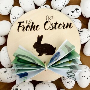Holzkarte Geldgeschenk Ostern