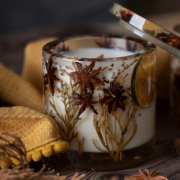 Wooden Wick Candles Etsy