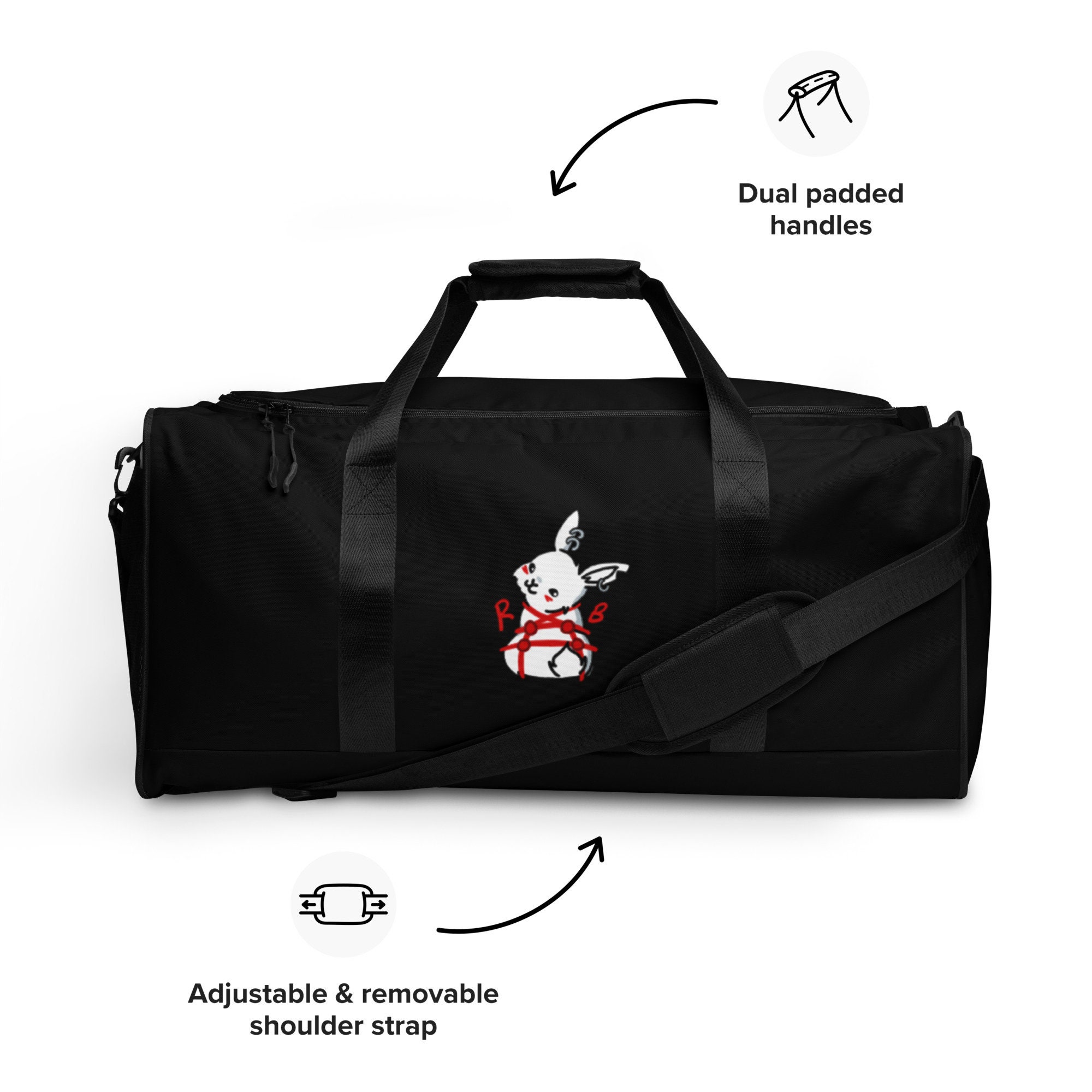 Rope Bunny Bag Shibari Duffle Bag Cute Kinky Rope Bag Etsy