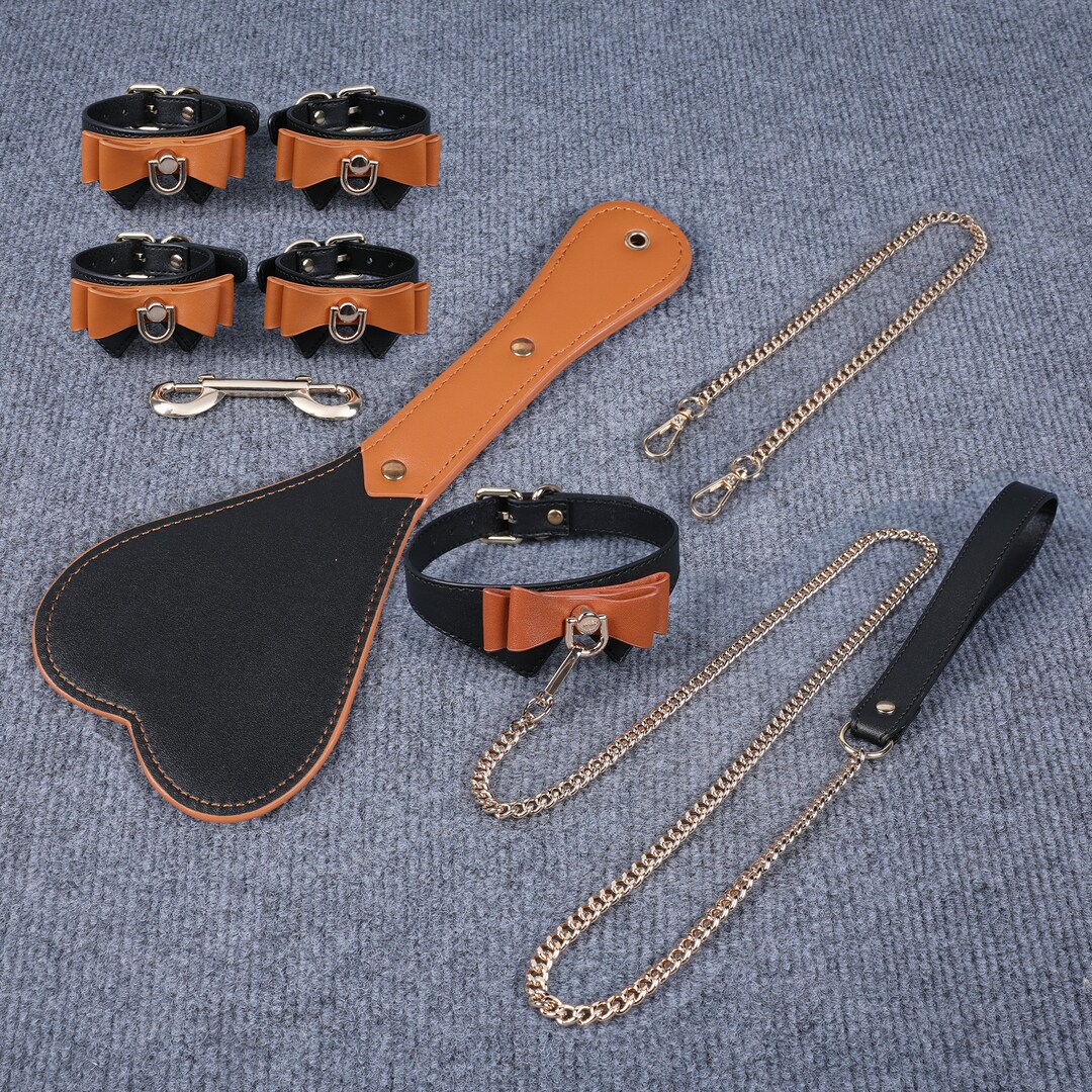 9 Piece BDSM Restraint Set Bondage Kit Sex Restraint Role Play Etsy