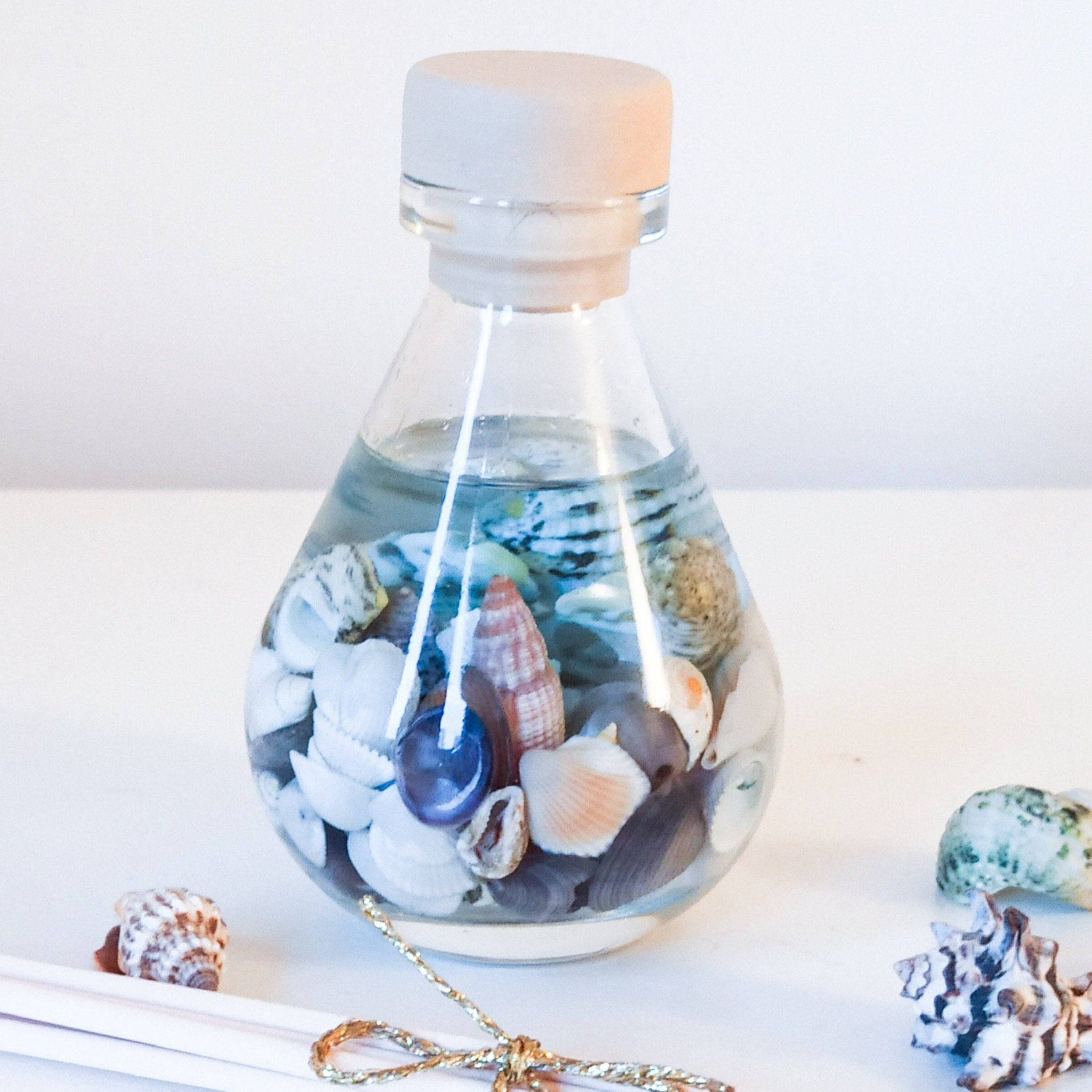 Blue Sea Luxury Botanical Reed Diffuser Beach Shells Home Fragrance