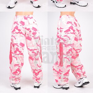Roze cheap camouflage broek