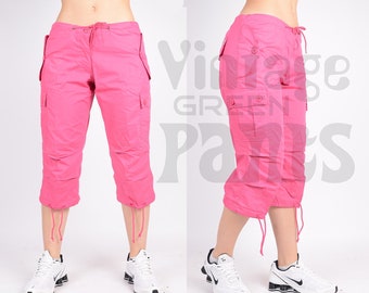 Girly Beach HotPink Y2K - Pantalon cargo court avec cordon de serrage et plusieurs poches -86815