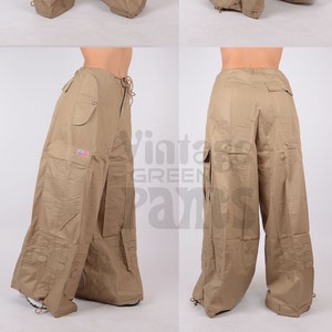 Pantalon large UFO kaki vintage image 1