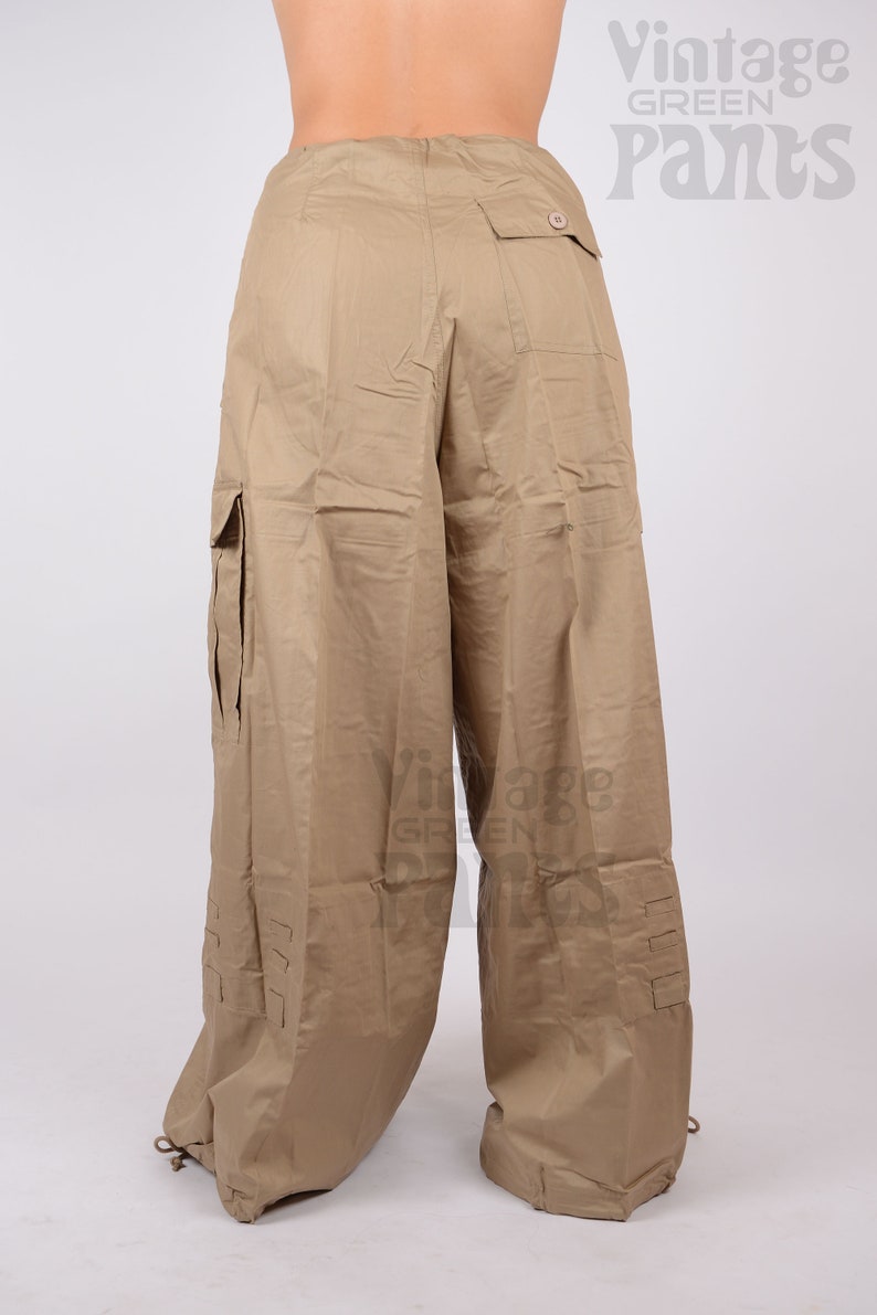 Pantalon large UFO kaki vintage image 7