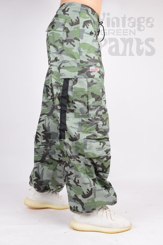 00s UFO wide flare cargo camouflage y2k - メルカリ