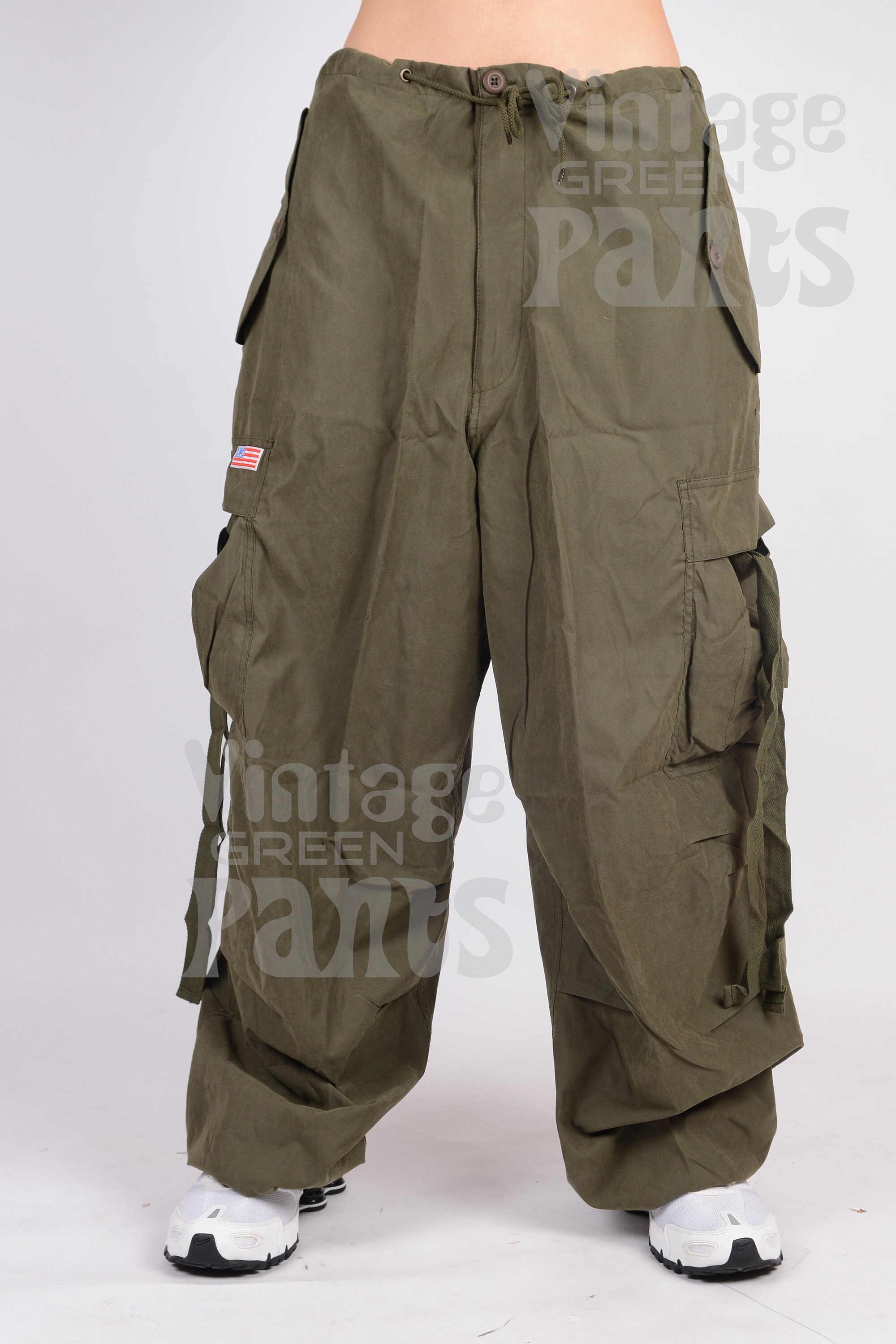 Unisex Supersized Soft Micro UFO Parachutepant Y2k Retro