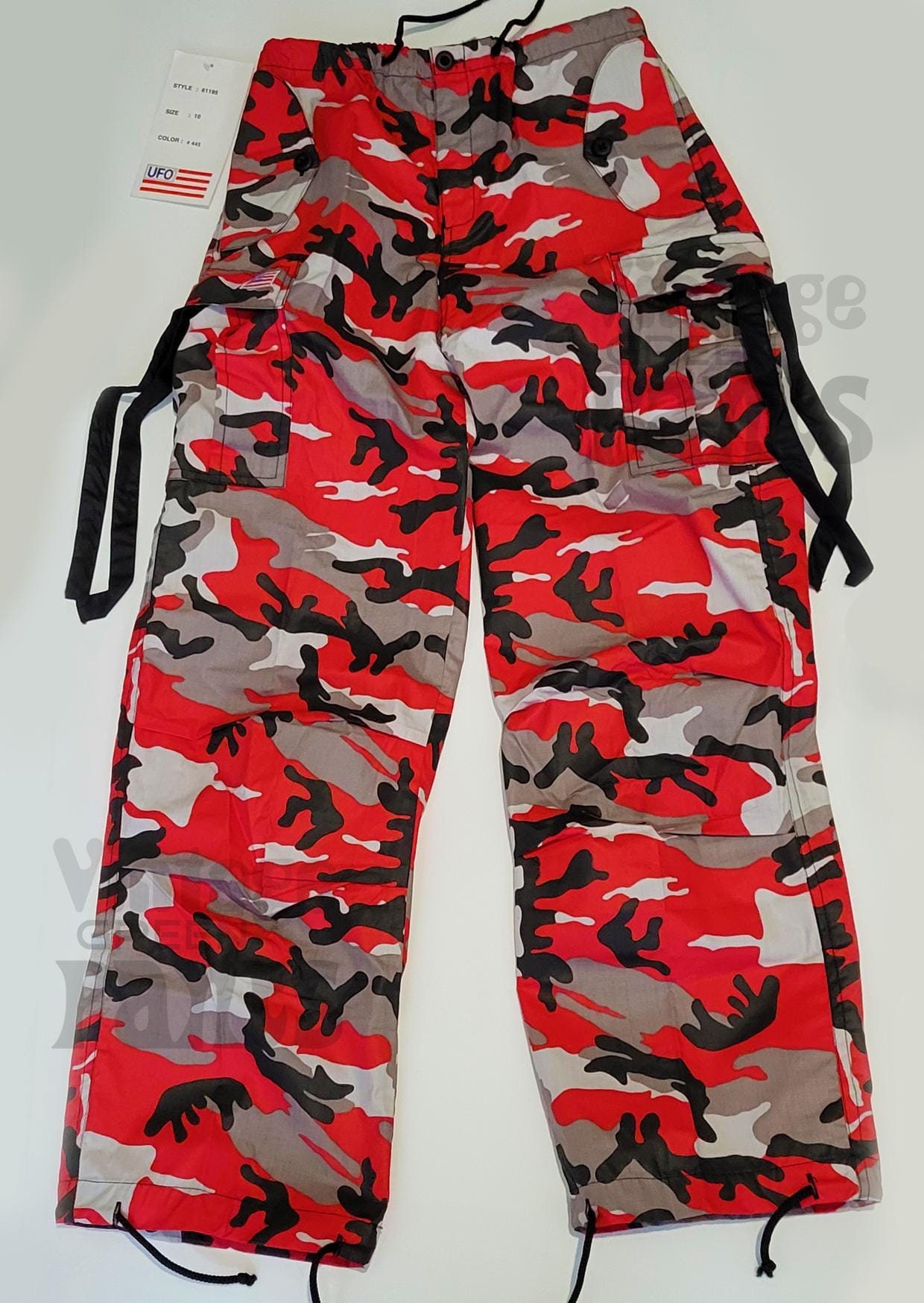 Pantalon Cargo Camuflado Rojo PANTALON CHANDAL GRIMEY Camuflaje Rojo