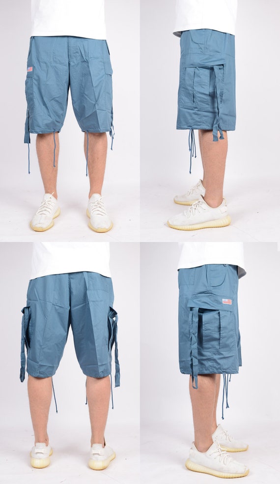 Unisex Basic UFO Shorts #019 Air Force Blue Cargo Summer