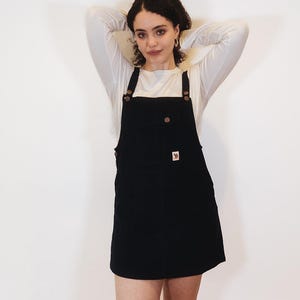 Corduroy pinafore dress, vintage style