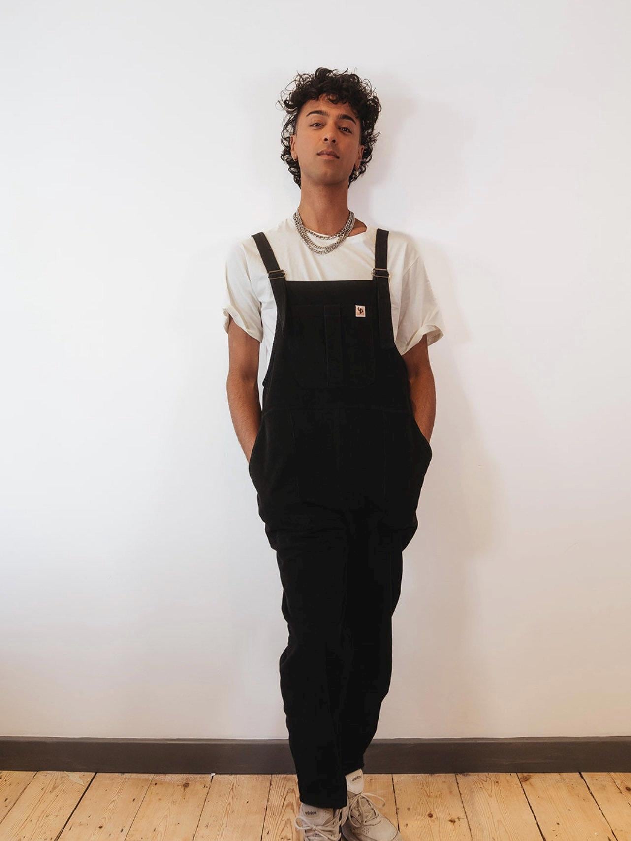 Men Black Jumper Overalls Hvyesh Men's Denim Bib Overalls, Men's