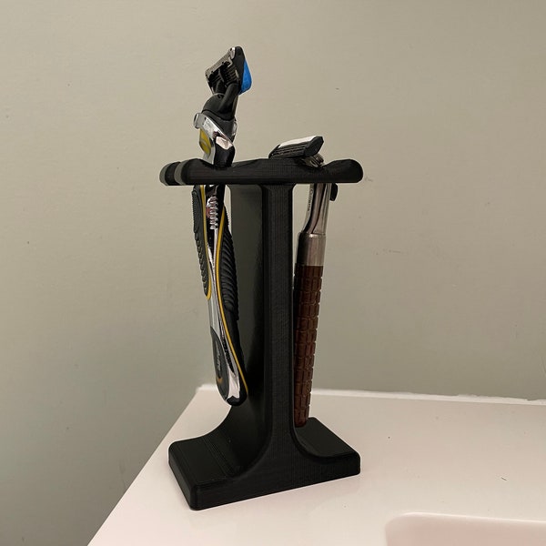 Premium Razor Stand - Two Razors | Sleek Design for Effortless Organization