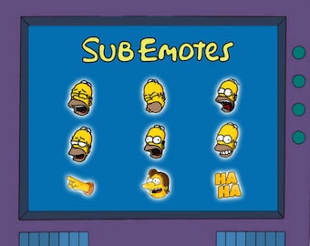 The Simpsons Emotes Pack (Twitch - YouTube - ...)