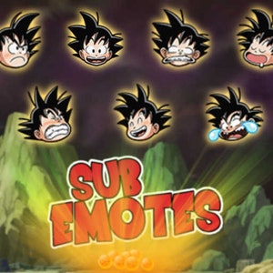 DBZ Young Goku Emotes Pack (Twitch - YouTube - ...)