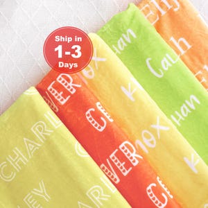Custom Girls/Boys Name Blanket, Personalized Blanket for Kids, Custom Baby Blanket Name Gift, Baby Boy Gift,Baby Girl Gift,Newborn Baby Gift