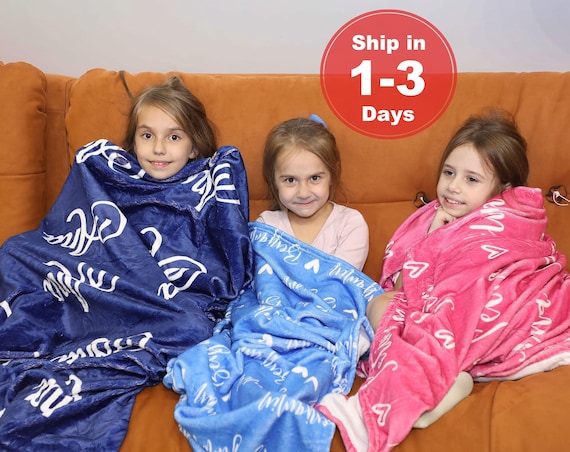 Mantas Personalizadas Bebé ️ Con El Nombre ️ Bordadas