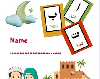 Arabic Alphabet Book: Printable Learning Resource (Digital Download)