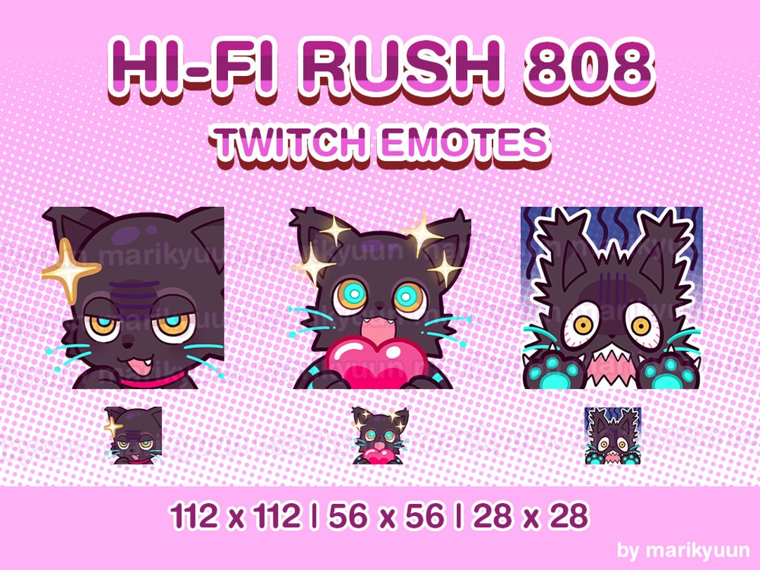 Hi-Fi Rush 808 Cat - Twitch、Youtube、Discord での