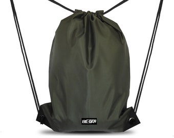 Re-Gen Premium Olive Green Multipurpose Drawstring Gym Bag