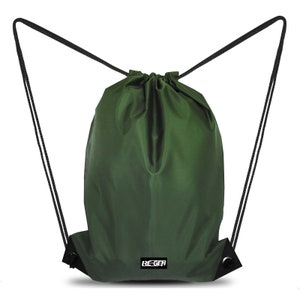 Re-Gen Premium Green Multipurpose Drawstring Gym Bag