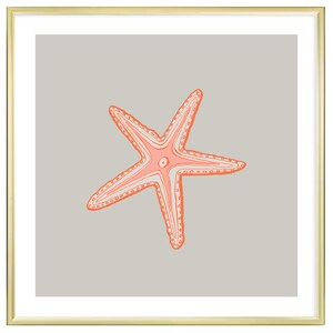Orange Starfish Digital Print