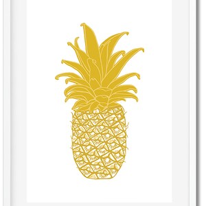 Pineapple Digital Art Print