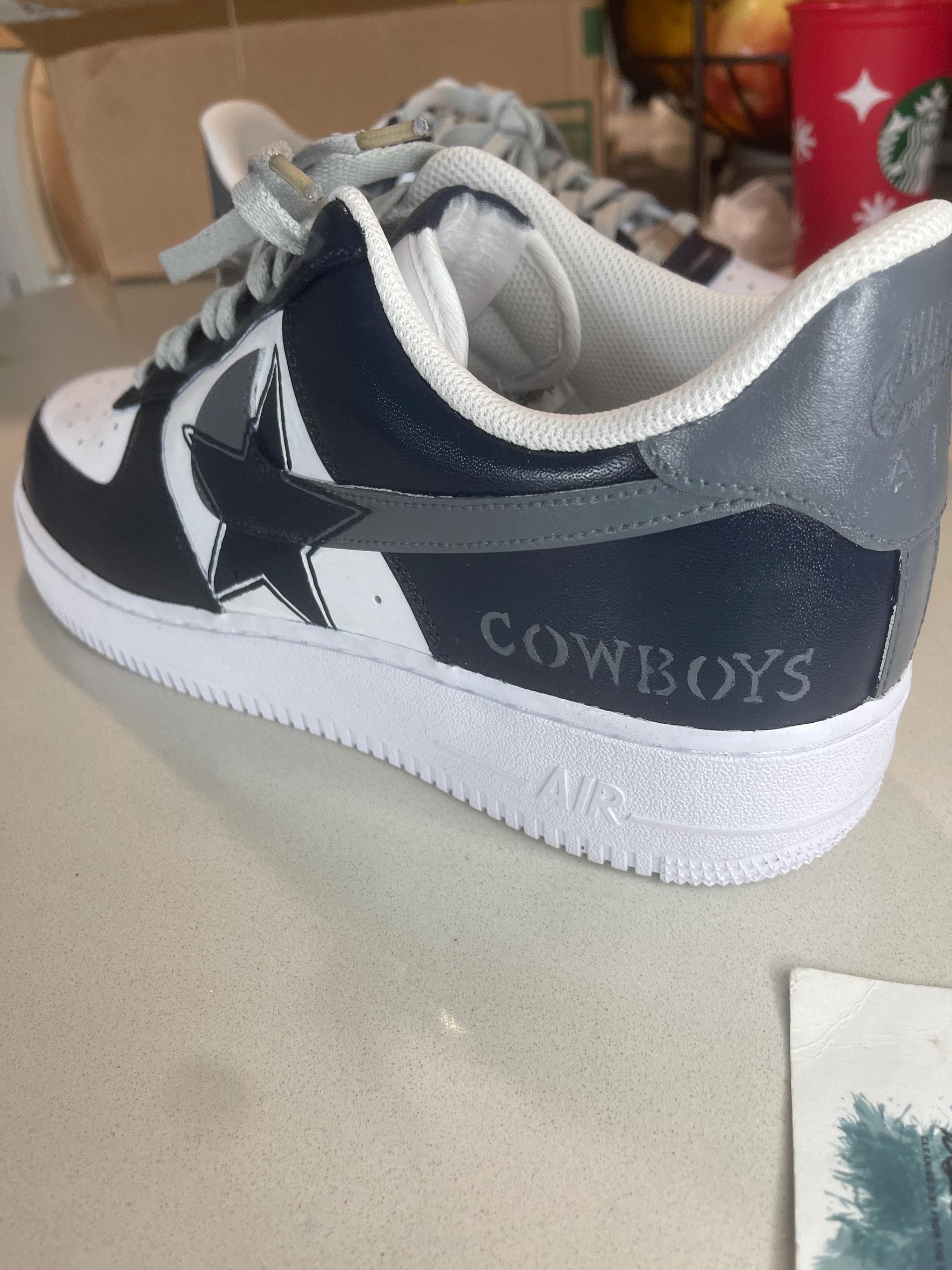 dallas cowboys nike air force ones