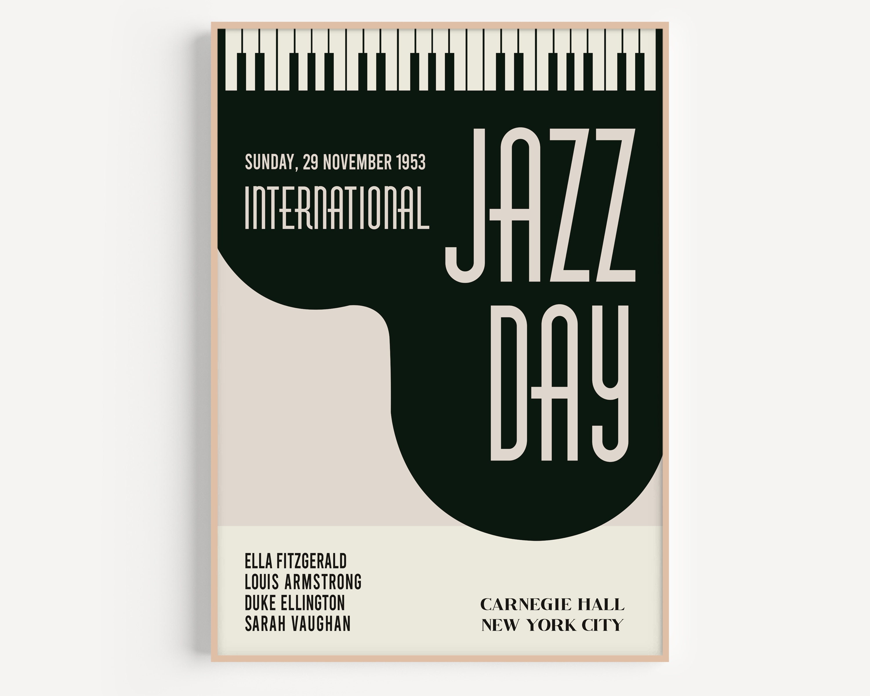 Jazz Poster, Jazz Festival Printable Wall Art, Digital Download Poster, Louis Armstrong Poster ...