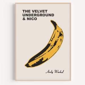 Andy Warhol Print, Andy Warhol Banana, Exhibition Poster, Pop Art Print, Banana Poster, Exhibition Wall Art, Andy Warhol Poster