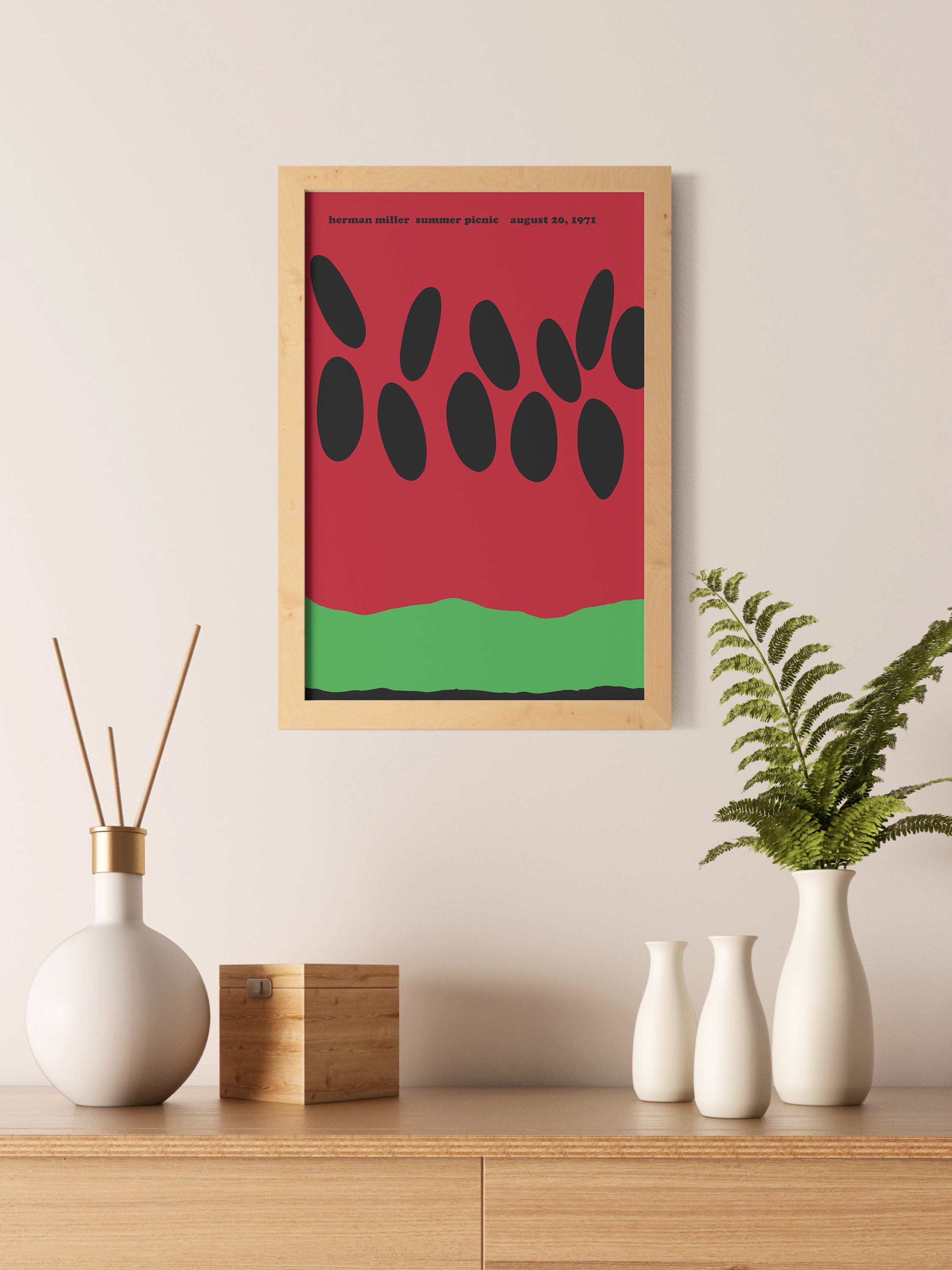 ハーマンミラーsummer picnic herman miller Herman Miller Summer Picnic Poster / Vintage - MID-Century